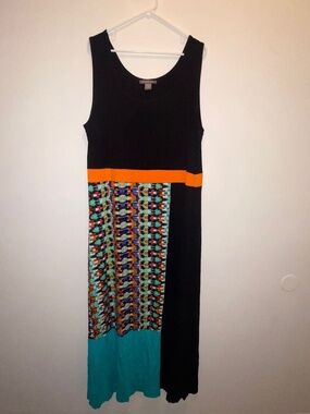 (Color Block Multi Color) Maxi Dress Kate & Mallory 2xl